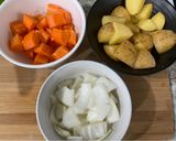 Hình bước làm 1 của món Gà Nướng Hy Lạp (One Pan Chicken)