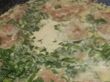 Ñoquis precocidos de papa, con crema de verdeo y mollejitas crocantes