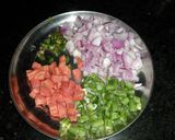 A picture of step 3 of Peanut poha.