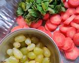 Carrot mint grape juice recipe step 1 photo