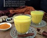 Foto langkah ke 3 dari resep Turmenic Latte/Golden Milk/Masala Haldi Doodh.
