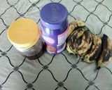A picture of step 1 of Choco-banana 'ice-cream'.