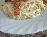Foto del paso 5 de la receta: Spaguetti con queso y picatostes