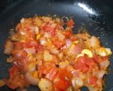 A picture of step 7 of Kadai Paneer.