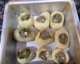 A picture of step 1 of Chutney filled potato bites.