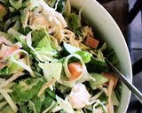 Hình bước làm 4 của món Salad ức gà (eat clean)