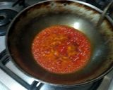 A picture of step 4 of Brinjal potatoes and tomato sabji(no onion no garlic).