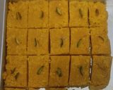 A picture of step 6 of Mango burfi.