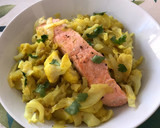 Foto del paso 4 de la receta: Salmón con verduras al curry exprés - Lékué