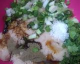 A picture of step 17 of #Chiken_grill_bite_in_Puff #spoon.With#Lentil_Soup.