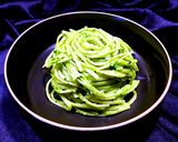 Une image de l'étape 3 de Linguines au pesto vert de poireaux.