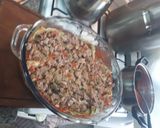 Foto del paso 5 de la receta: Lasagna de pasta verde de espinaca rellena de carne desmechada y verduras