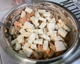 Une image de l'étape 8 de Tourte au porc, petits pois, crème et feta.