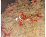 A picture of step 4 of Beef chana Biryani.