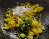 A picture of step 4 of Ash Gourd sabji.