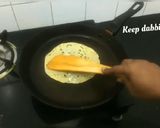 A picture of step 2 of Masala papad.
