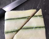 Une image de l'étape 5 de Club sandwich au concombre - mousse de jambon.