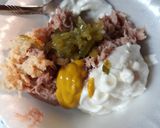A picture of step 1 of Tunafish-Ham Sandwich.