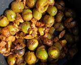 A picture of step 3 of Gunda-Keri ki Sabji.