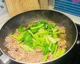 沙茶牛肉炒油菜的食譜步驟2照片