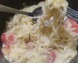 Foto langkah ke 3 dari resep Shirataki Carbonara Rendah Kalori.