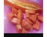 Foto langkah ke 2 dari resep Jus Naga Pepaya.
