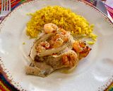 Foto del paso 4 de la receta: Reineta al horno con camarones