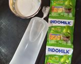 Foto langkah ke 1 dari resep Coconut Cream Matcha Lava.
