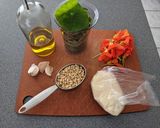A picture of step 1 of Nasturtium Pesto.