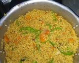 A picture of step 3 of Fried rice with pepper chicken.
