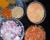 A picture of step 1 of Tawa daal.