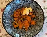Sörben párolt, sült füstölt csülök répával, medvehagymás batátapürével recept fázis 6 fotója