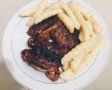 Foto langkah ke 6 dari resep Iga Sapi Panggang with Cheesy Barbecue sauce.