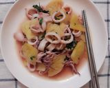 Hình bước làm 3 của món Mực xào dứa