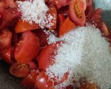 खट्टी मीठी टमाटर चटनी(khatti meethi tamatar chutney recipe in hindi) रेसिपी चरण 2 फोटो