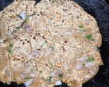 A picture of step 3 of Sindhi koki.