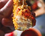 A picture of step 4 of Crispy Oven Baked Goujons With A Spicy Gochujang Sauce.