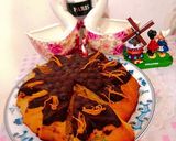 Hình bước làm 6 của món Bánh bông lan vị cam và socola!