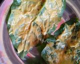 A picture of step 2 of Poi Leaves Masala Bora.