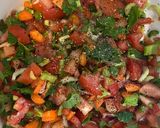A picture of step 3 of Bulgar salad.