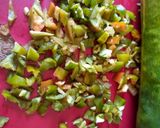 A picture of step 3 of Stir fry veggie rice.