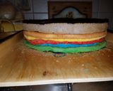 Tengerimalacos, mascarpones Szivárvány torta recept fázis 1 fotója