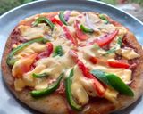 A picture of step 2 of Vegetables Pizza.