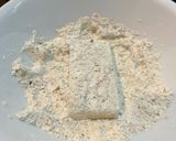 A picture of step 2 of Tofu Piccata.