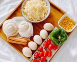 Hình bước làm 1 của món Pizza homemade