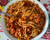 Foto del paso 7 de la receta: Boloñesa de soja texturizada con pasta integral