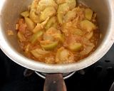 A picture of step 1 of Loaki ki bujia 🍈🧅🥬.
