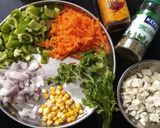 A picture of step 2 of Paneer Net Dosa.
