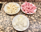 Foto del paso 5 de la receta: Pastel salado de patata, butifarra y mozzarella