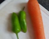 A picture of step 1 of Chicken, veg grill with white rice.